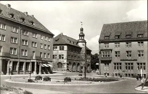 Ak Nordhausen in Thüringen, Lutherplatz mit Kreissparkasse, Geschäfte, Rathaus