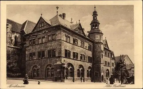 Ak Nordhausen am Harz Thüringen, Altes Rathaus