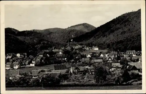 Ak Ilfeld am Harz Thüringen, Blick von der langen Wand