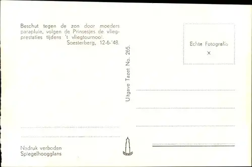 Ak Niederländisches Königshaus, Prinzessinnen Beatrix, Irene und Margriet, 1948