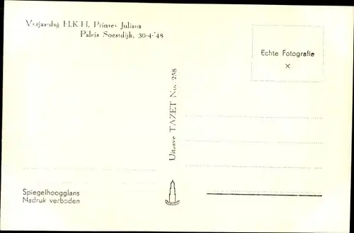 Ak Prinzessin Juliana, spätere Königin der Niederlande, Prinz Bernhard