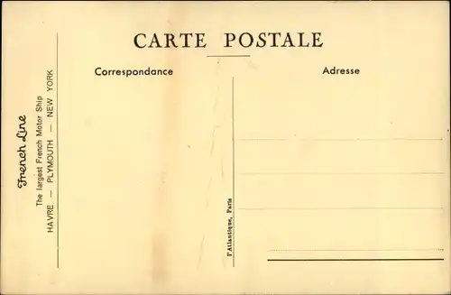 Ak MS Lafayette, CGT, Passagierschiff