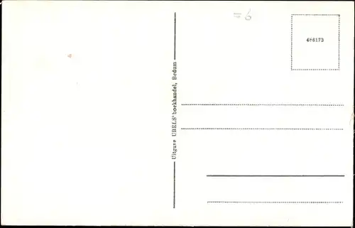 Ak Bedum Groningen Niederlande, Teilansicht