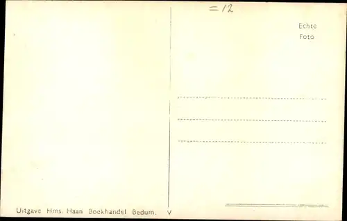 Ak Bedum Groningen Niederlande, Panorama