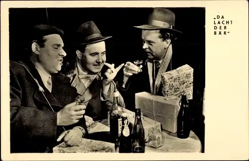 Ak Schauspieler Gustav Müller, Heinz Quermann, Gerhard Wollner, Da lacht der Bär