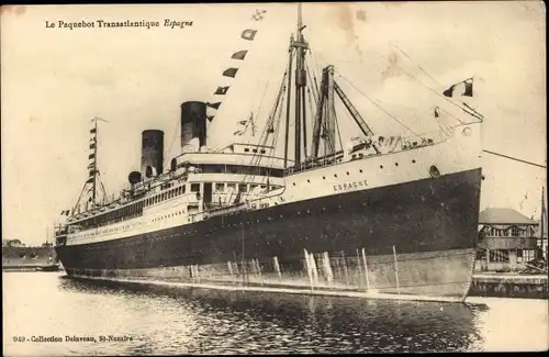 Ak Paquebot Espagne, Passagierschiff