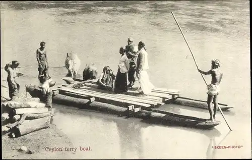 Ak Ceylon Sri Lanka, ferry boat