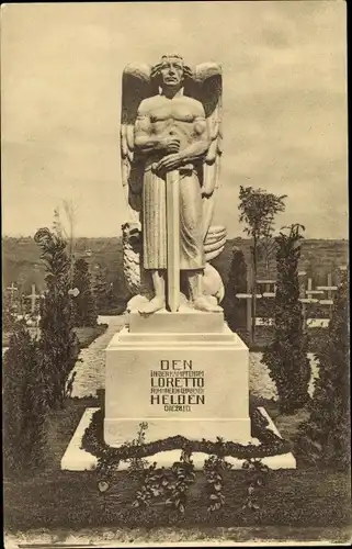 Ak Lens Pas de Calais, Korpsfriedhof, XIV AK Loretto Denkmal, Lorettoschlacht 1915