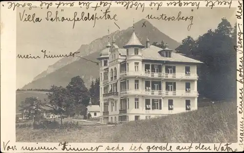 Ak Berchtesgaden in Oberbayern, Hotel