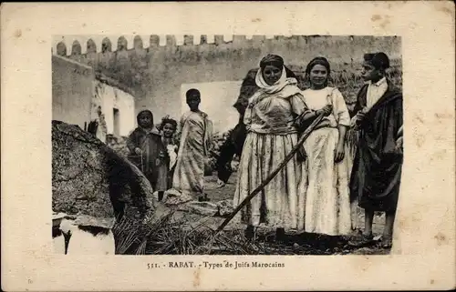 Judaika Ak Rabat Marokko, Types de Juifs Marocains