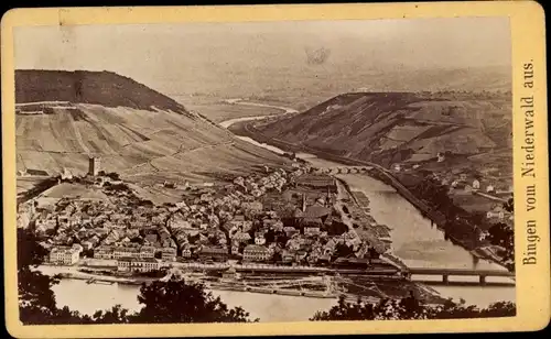 CdV Bingen am Rhein, Panorama vom Niederwald aus, 1878
