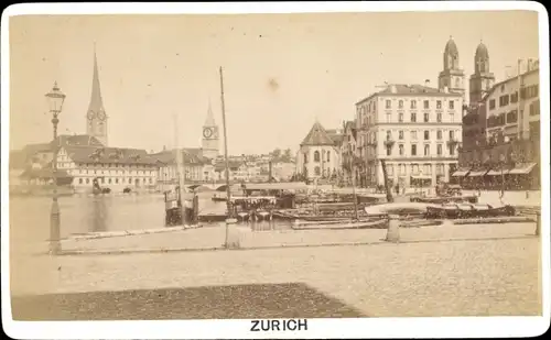 Foto Zürich Stadt Schweiz, Teilansicht, Hafen