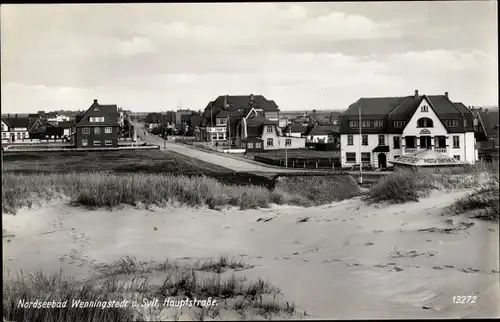 Ak Wenningstedt auf Sylt, Hauptstraße, Dünen