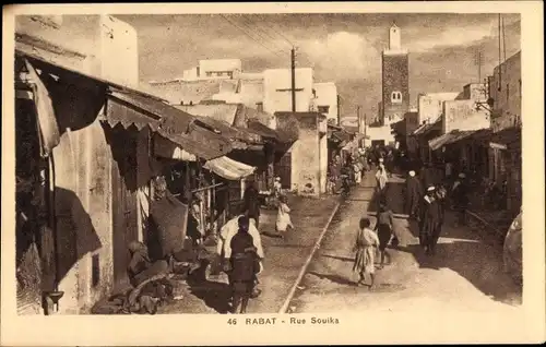 Ak Rabat Marokko, Rue Souika