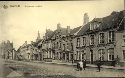 Ak Diksmuide Dixmude Westflandern, Anciennes maisons