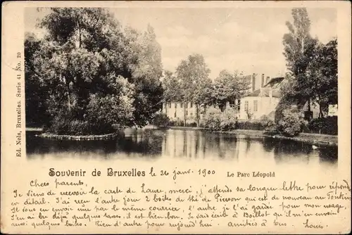 Ak Bruxelles Brüssel, Le Parc Leopold