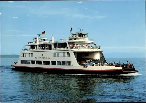Ak Fährschiff Fontainebleau, Autofähre