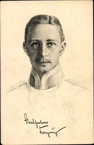 Ak Kronprinz Wilhelm von Preussen, Portrait
