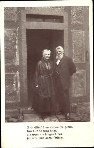 Ak Adolf Leiberg mit Frau, Sächsischer Elbgau Sängerbund