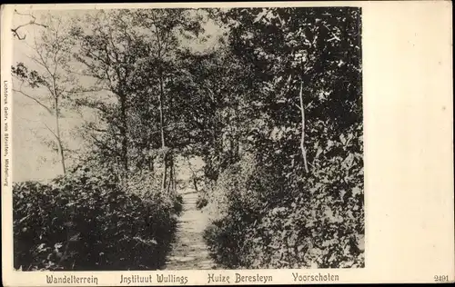 Ak Voorschoten Südholland, Wandelterrein, Instituut Wullings, Huize Beresteyn