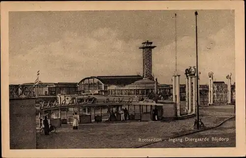 Ak Rotterdam Südholland Niederlande, Ingang Diergaarde Blijdorp