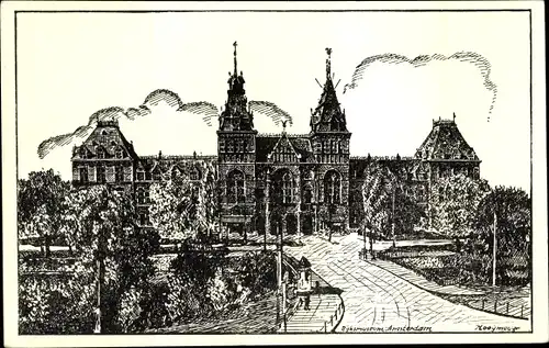 Ak Amsterdam Nordholland Niederlande, Rijksmuseum