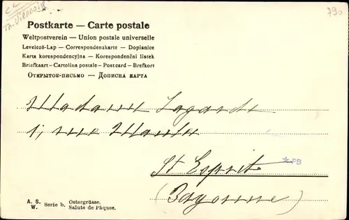 Ak Junge Frau mit Hut, Ostereier