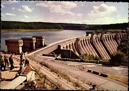 Ak Eupen Wallonien Lüttich, Le barrage et le lac