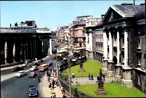 Ak Dublin Irland, College Green