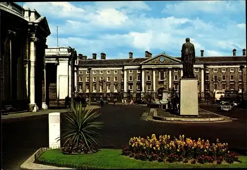 Ak Dublin Irland, West Front, Trinity College
