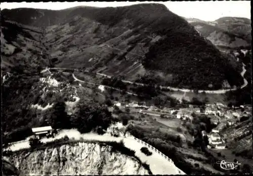 Ak Cerdon Ain, La Route Blanche, Panorama du Belvedere