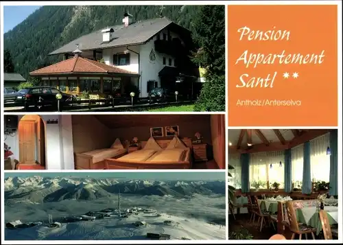 Ak Anterselva di Sotto Antholz Niedertal Südtirol, Pension Appartement Santl, Zimmer, Panorama