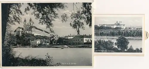 Leporello Ak Melk an der Donau Niederösterreich, Stift Melk