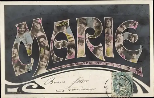 Buchstaben Ak Weiblicher Vorname Marie