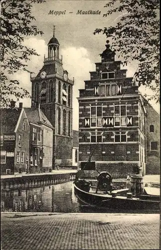 Ak Meppel Drenthe Niederlande, Maatkade