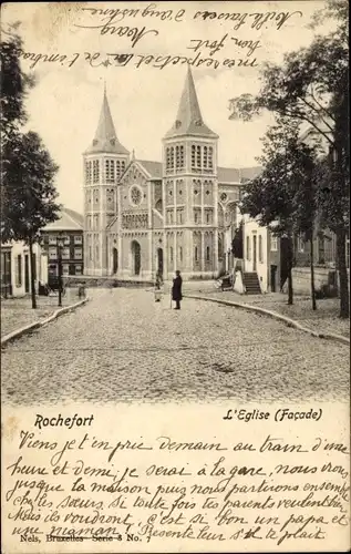 Ak Rochefort Wallonien Namur, L'Eglise