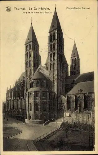 Ak Tournai Wallonien Hennegau, la Cathedrale