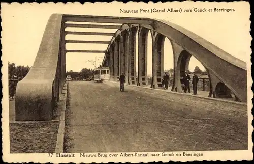 Ak Hasselt Flandern Limburg, Nieuwe Brug over Albert Kanaal