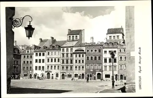 Ak Warszawa Warschau Polen, Rynek Starego Miasta