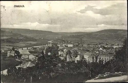 Ak Diekirch Luxemburg, Panorama