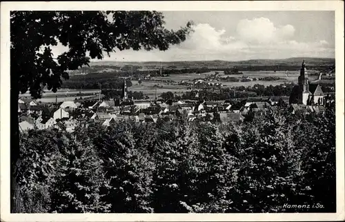 Ak Kamenz in Sachsen, Blick vom Hutberg