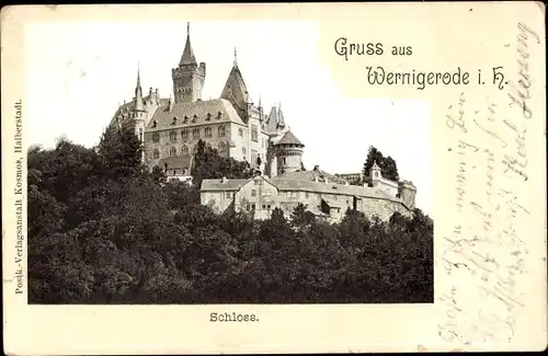 Ak Wernigerode am Harz, Schloss