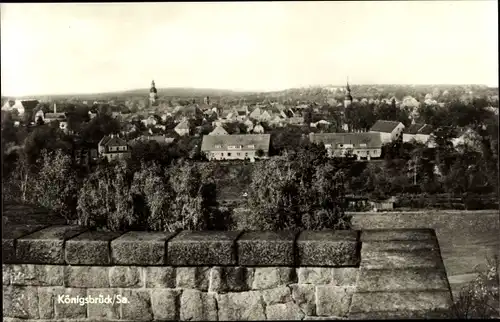 Ak Königsbrück in der Oberlausitz, Panorama, Kirchtürme