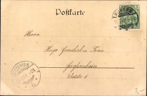 Ak Nossen in Sachsen, Panorama, Kirchturm