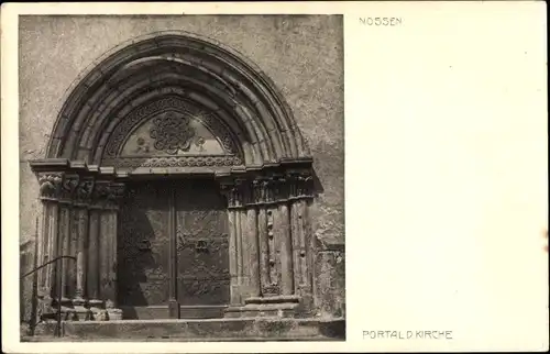 Ak Nossen Sachsen, Portal der Kirche