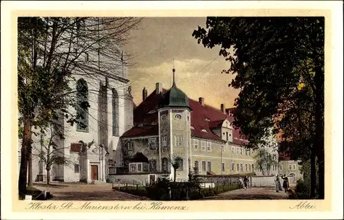 Ak Panschwitz Kuckau Oberlausitz, Kloster St. Marienstern, Abtei, Gasthaus am Kloster