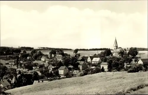 Ak Wüstenbrand Hohenstein Ernstthal Sachsen, Panorama, Kirche