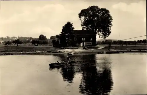 Ak Höfgen Grimma in Sachsen, Fähre