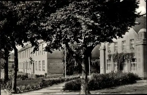 Ak Belgern in Sachsen, Zentralschule, Turnhalle