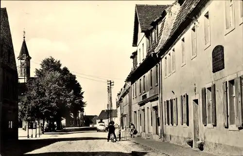 Ak Schildau in Sachsen, Gneisenaustadt, Geburtshaus Gneisenaus, Kirchturm